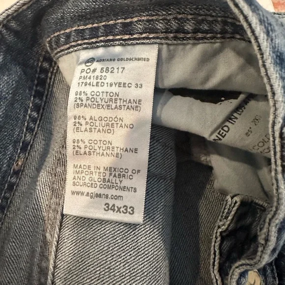 AG Men's Blue Jeans